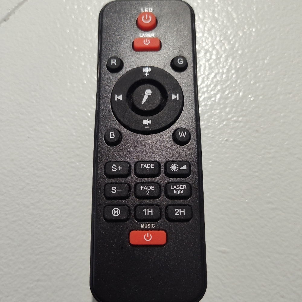 Black and Red Remote Control